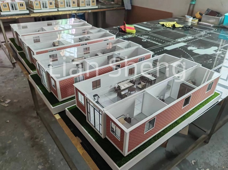 विस्तार योग्य कन्टेनर हाउस मोडेल धेरै प्यारा छ।